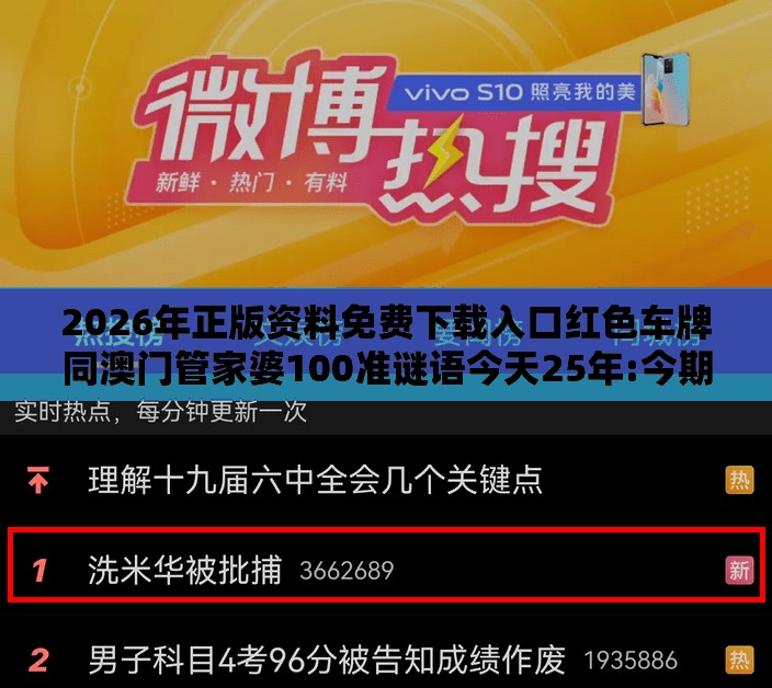 2026年正版资料免费下载入口红色车牌同澳门管家婆100准谜语今天25年:今期二门有玄机和远离虚假信息,数据释义、专家解析解释与落实​