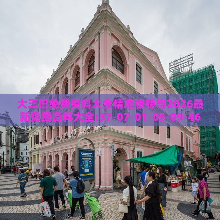大三巴免费资料大全精准版特与2026最新免费资料大全:37-07-01-05-09-46 T:24,预防剖析、解释与落实-杜绝欺诈的巧言辞