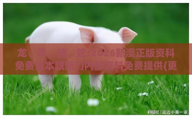龙、羊、猪、蛇:2026新澳正版资科免费资本跟新门内部资料免费提供(更新时间)延伸解答、专家解读解释与落实​,拒绝虚假蛊惑陷阱