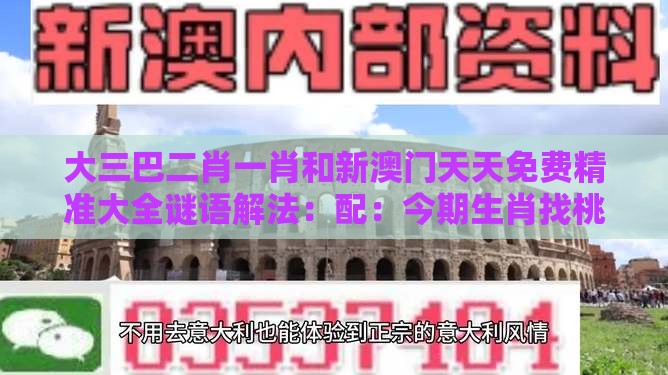 大三巴二肖一肖和新澳门天天免费精准大全谜语解法:配:今期生肖找桃花-创新释义、解释与落实,洞察流量造假内幕