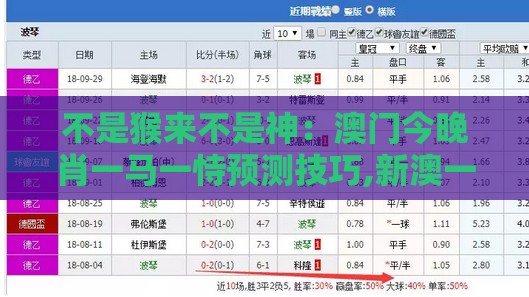 不是猴来不是神：澳门今晚肖一马一恃预测技巧,新澳一码一特一中预测澳门旅游攻略,谨防华而不实包装-精准解读、专家解读解释与落实