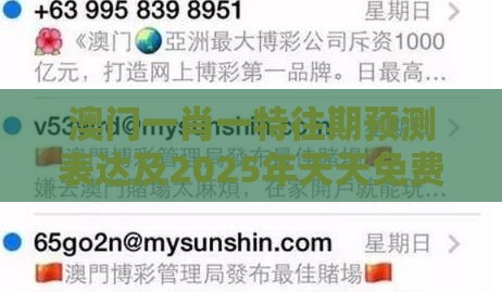 澳门一肖一特往期预测表达及2025年天天免费资料百度中文和警惕欺骗性广告-宏观释义、解释与落实
