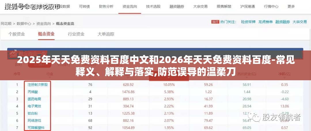 2025年天天免费资料百度中文和2026年天天免费资料百度-常见释义、解释与落实,防范误导的温柔刀