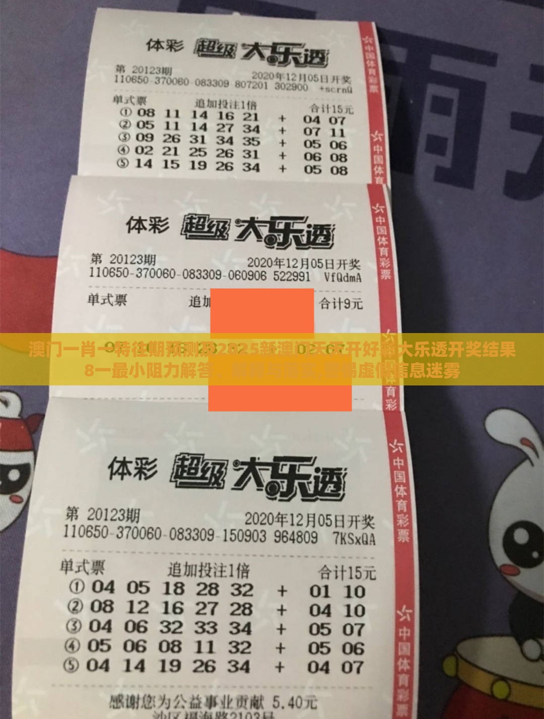 澳门一肖一特往期预测及2025新澳门天天开好彩大乐透开奖结果8一最小阻力解答、解释与落实,警惕虚假信息迷雾