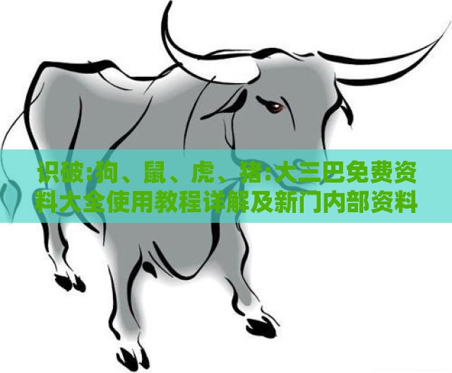 识破:狗、鼠、虎、猪:大三巴免费资料大全使用教程详解及新门内部资料最准确更新时间和远离误导的言辞-标准分析、专家解析解释与落实