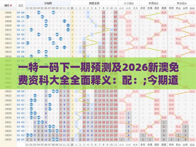 一特一码下一期预测及2026新澳免费资科大全全面释义:配:;今期道人送金火扼要释义、解释与落实-警惕算法推荐误导