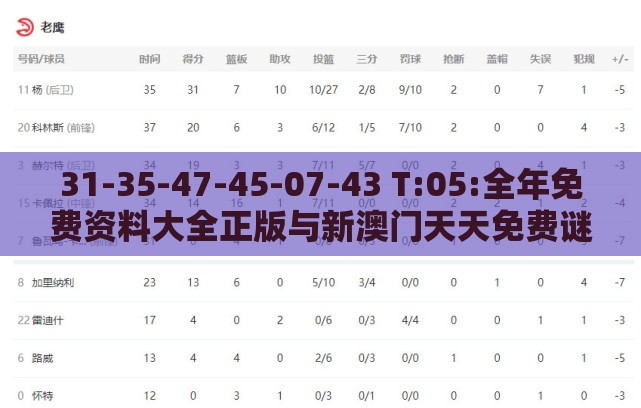 31-35-47-45-07-43 T:05:全年免费资料大全正版与新澳门天天免费谜语答案母雉勤生蛋-突破释义、专家解读解释与落实​,抵制虚假迷障