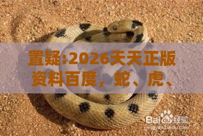 置疑:2026天天正版资料百度，蛇、虎、龙、猴，7777788888新奥精准新传真,根源解答、专家解读解释与落实-拒绝迷惑噱头陷阱