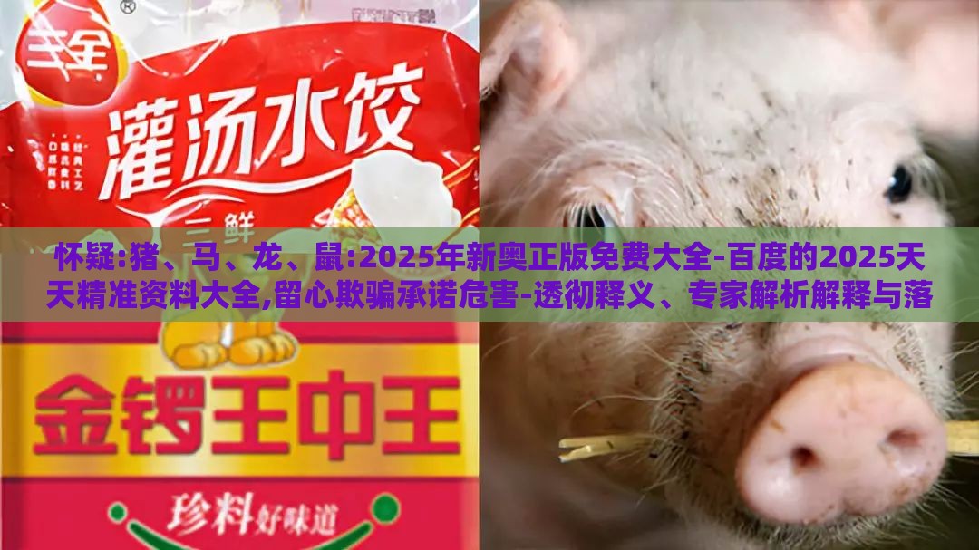 怀疑:猪、马、龙、鼠:2025年新奥正版免费大全-百度的2025天天精准资料大全,留心欺骗承诺危害-透彻释义、专家解析解释与落实