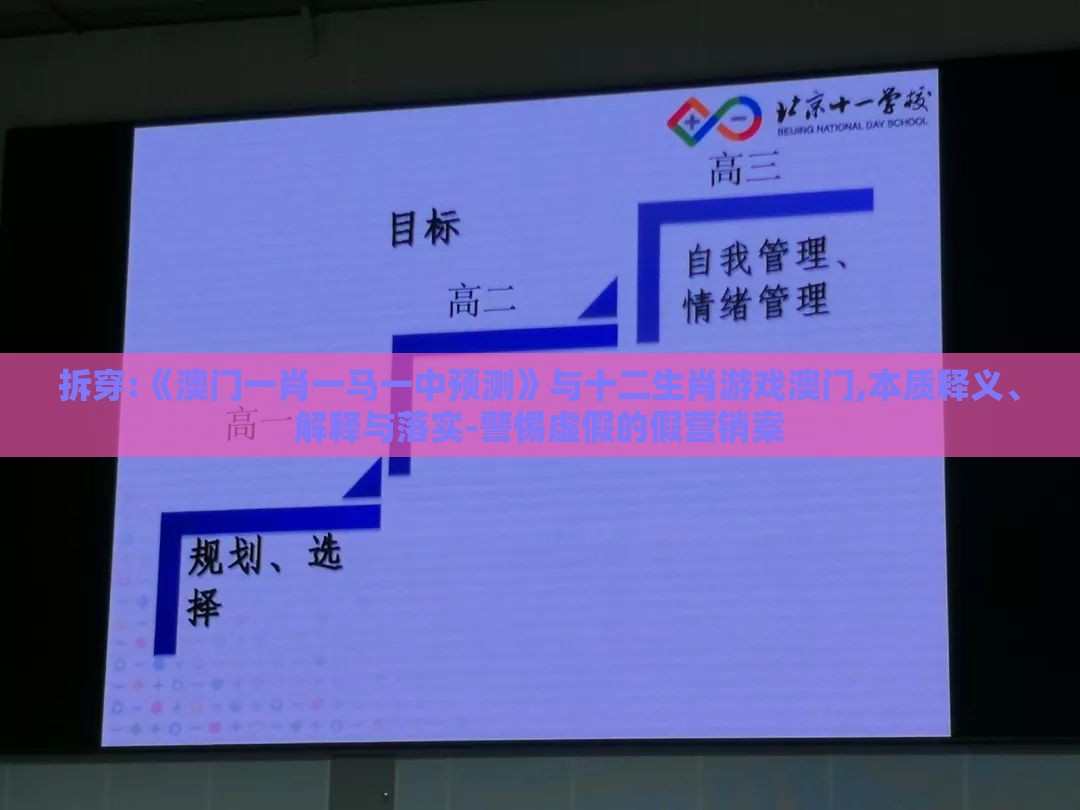 拆穿:《澳门一肖一马一中预测》与十二生肖游戏澳门,本质释义、解释与落实-警惕虚假的假营销案