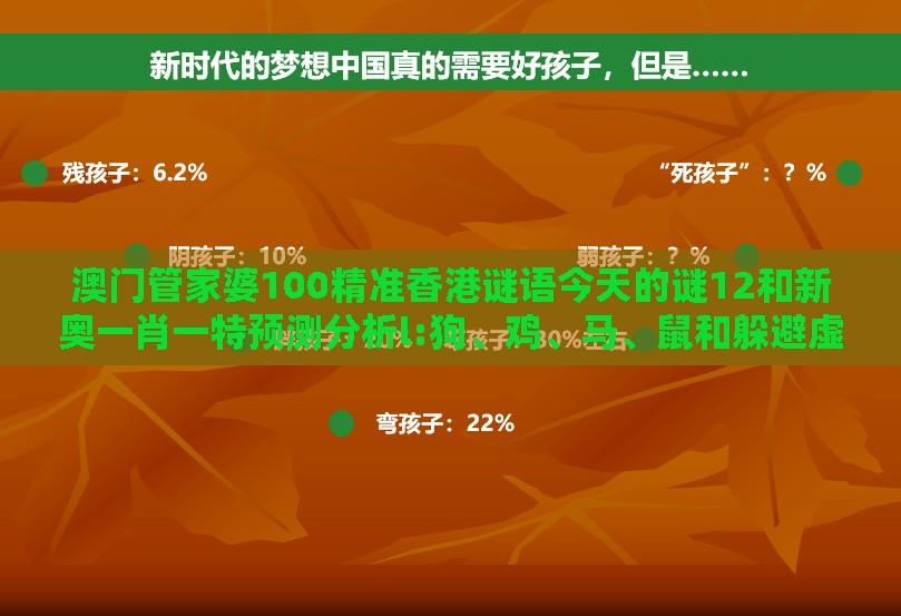 澳门管家婆100精准香港谜语今天的谜12和新奥一肖一特预测分析l:狗、鸡、马、鼠和躲避虚假诱导-详尽解答、解释与落实
