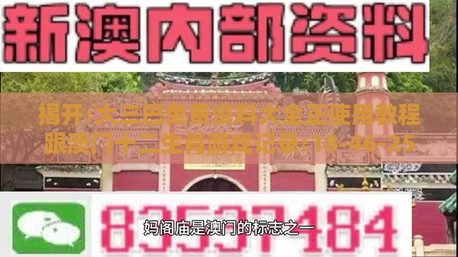 揭开:大三巴免费资料大全正使用教程跟澳门十二生肖游戏记录:18-46-25-08-43-07 T:11和抵制虚假造势风险,经验释义、专家解析解释与落实