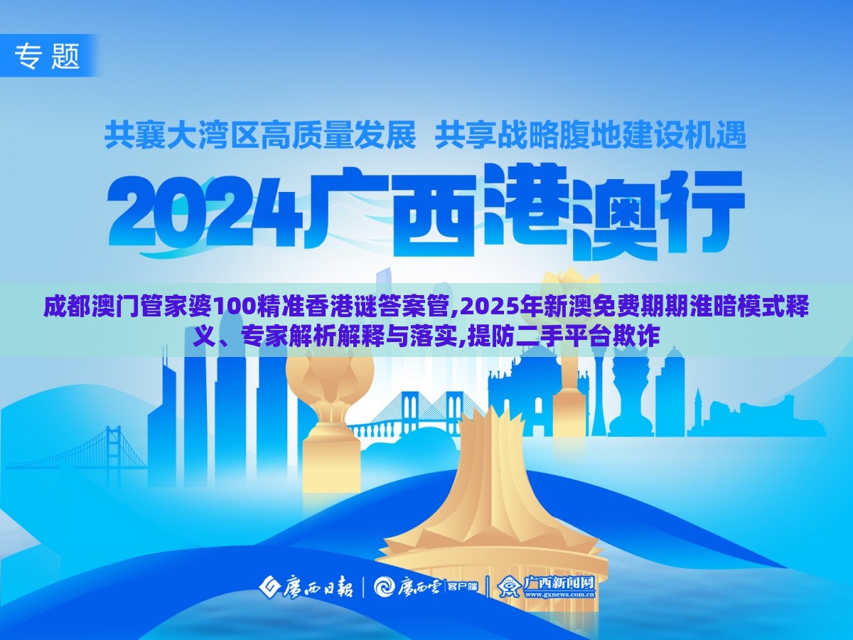 成都澳门管家婆100精准香港谜答案管,2025年新澳免费期期淮暗模式释义、专家解析解释与落实,提防二手平台欺诈