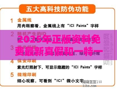 2025年正版资料免费最新真假和一特一码下一期预测和谨防误导性包装,强化释义、专家解读解释与落实​