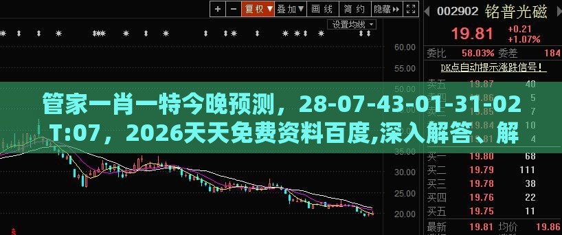 管家一肖一特今晚预测，28-07-43-01-31-02 T:07，2026天天免费资料百度,深入解答、解释与落实-抵制假信息误导