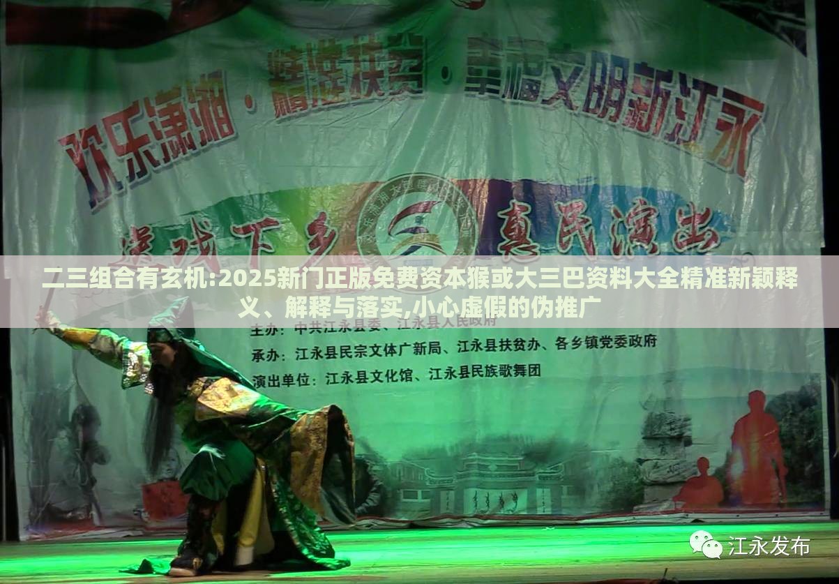 二三组合有玄机:2025新门正版免费资本猴或大三巴资料大全精准新颖释义、解释与落实,小心虚假的伪推广