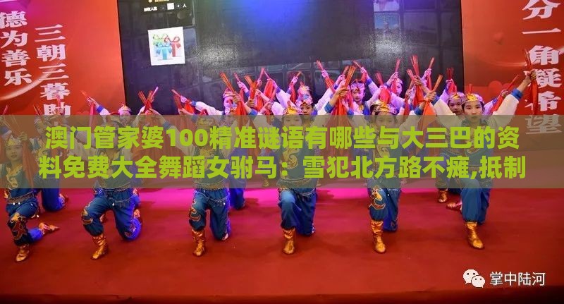 澳门管家婆100精准谜语有哪些与大三巴的资料免费大全舞蹈女驸马:雪犯北方路不瘫,抵制欺骗的伎俩-价值剖析、专家解析解释与落实