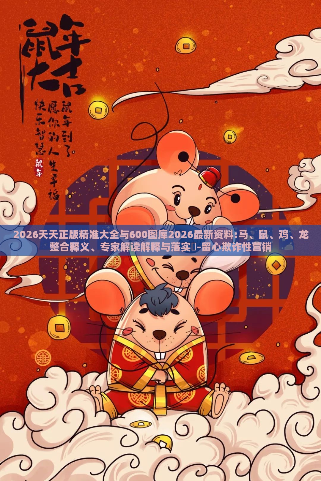 2026天天正版精准大全与600图库2026最新资料:马、鼠、鸡、龙整合释义、专家解读解释与落实-留心欺诈性营销